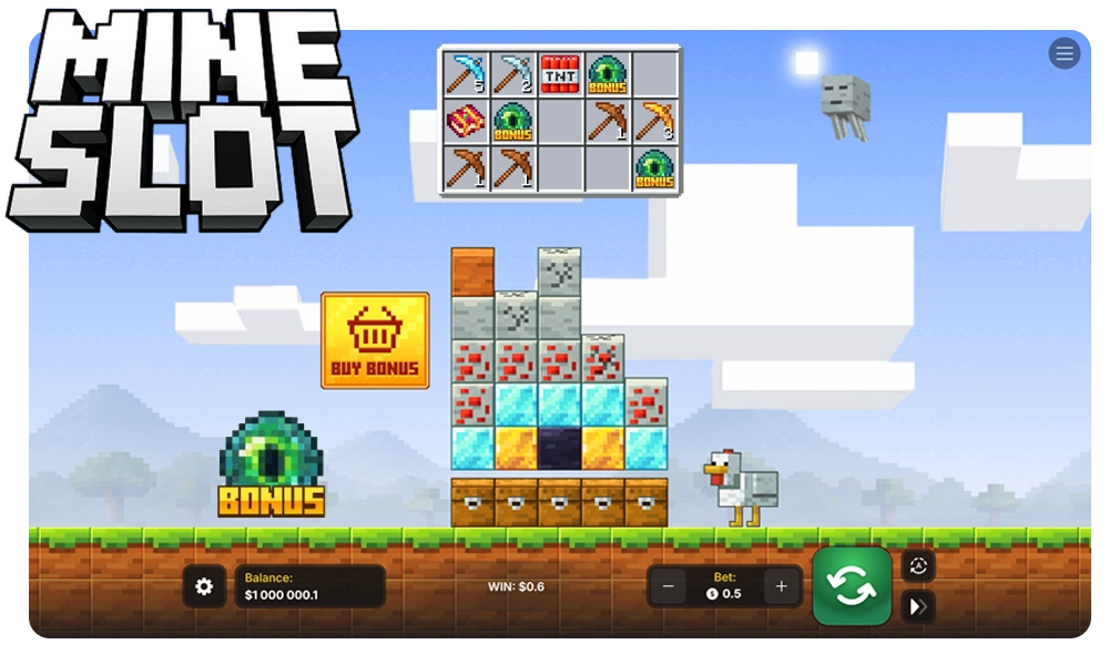 Spielablauf vom Spielautomaten MineClick to apply
